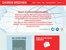 Tablet Screenshot of darrenbridger.net